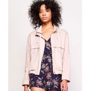 BB Dakota Blush Pink Lightweight Zip-Front Jacket